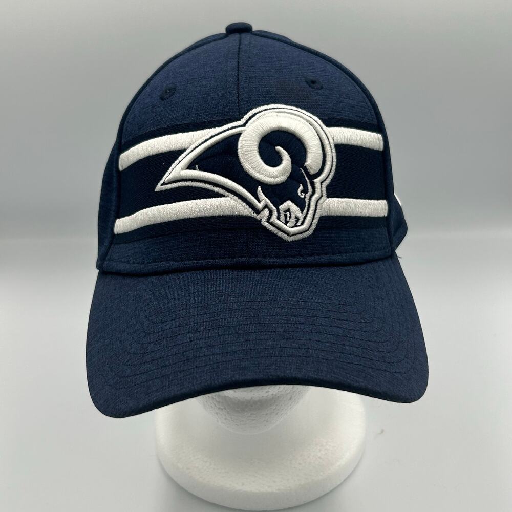 NFL New Era LA Rams Baseball Hat, Fitted Super Bowl LIII, Blue, Med-Large